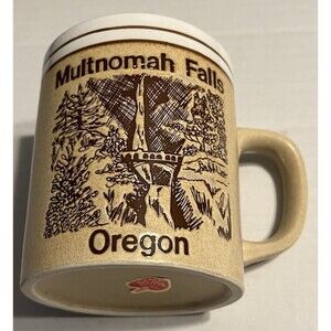 VTG Multnomah Falls Coffee Mug Souvenir Oregon Souvenir SMIWES Japan Travel Rare